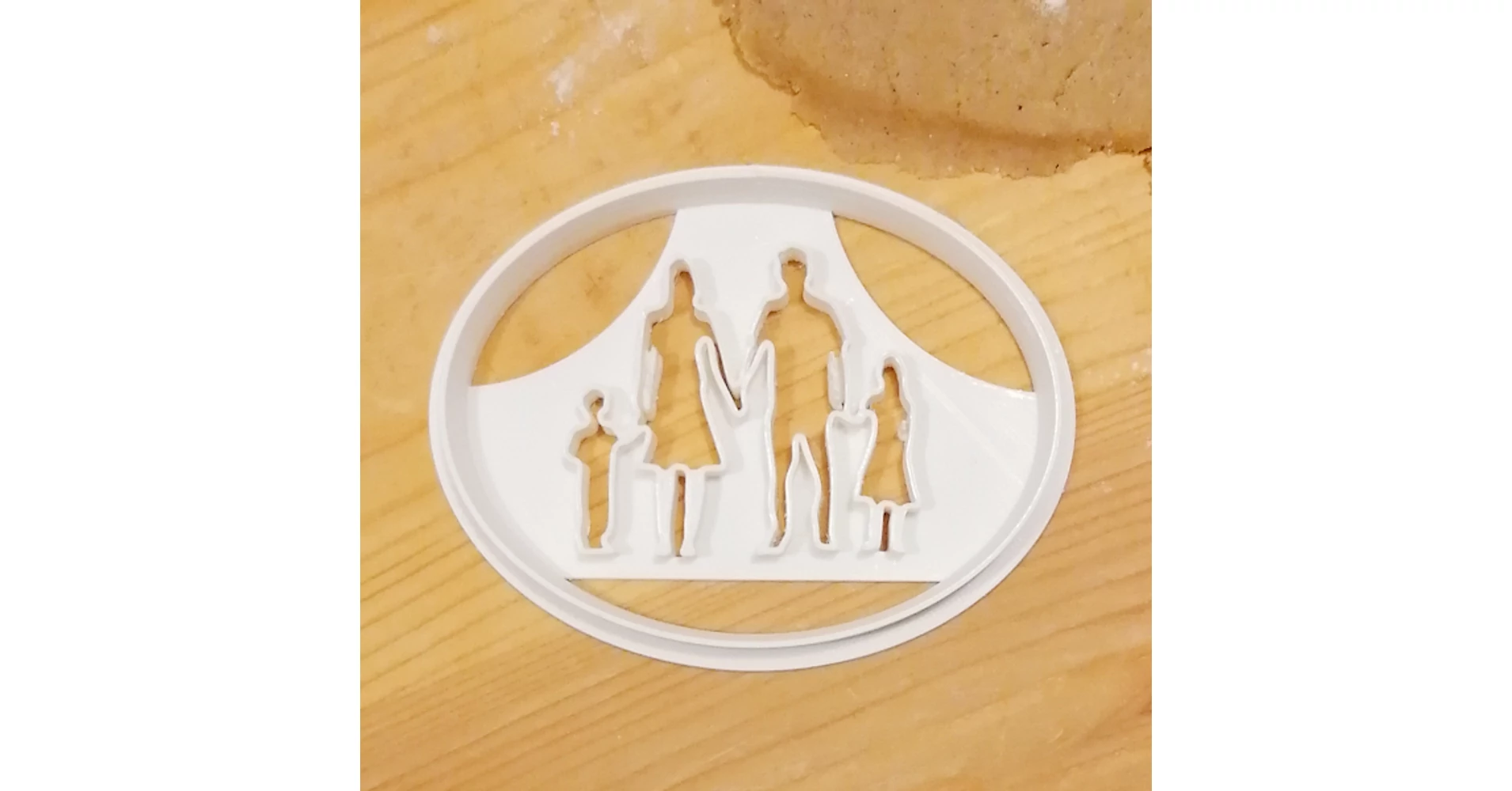Custom Family Cookie Cutter (Girl&Boy) 3D Printed Product